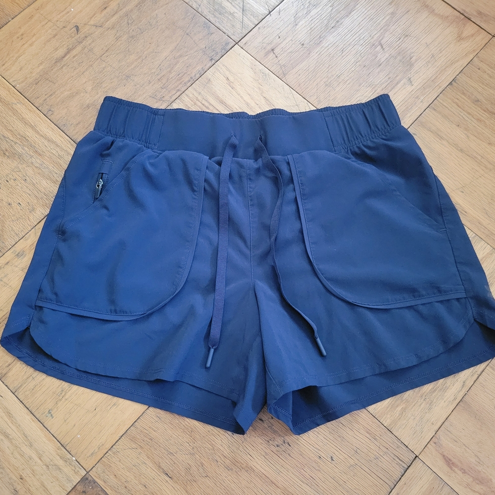 All in Motion Blue Athletic Shorts with Elastic Waistband